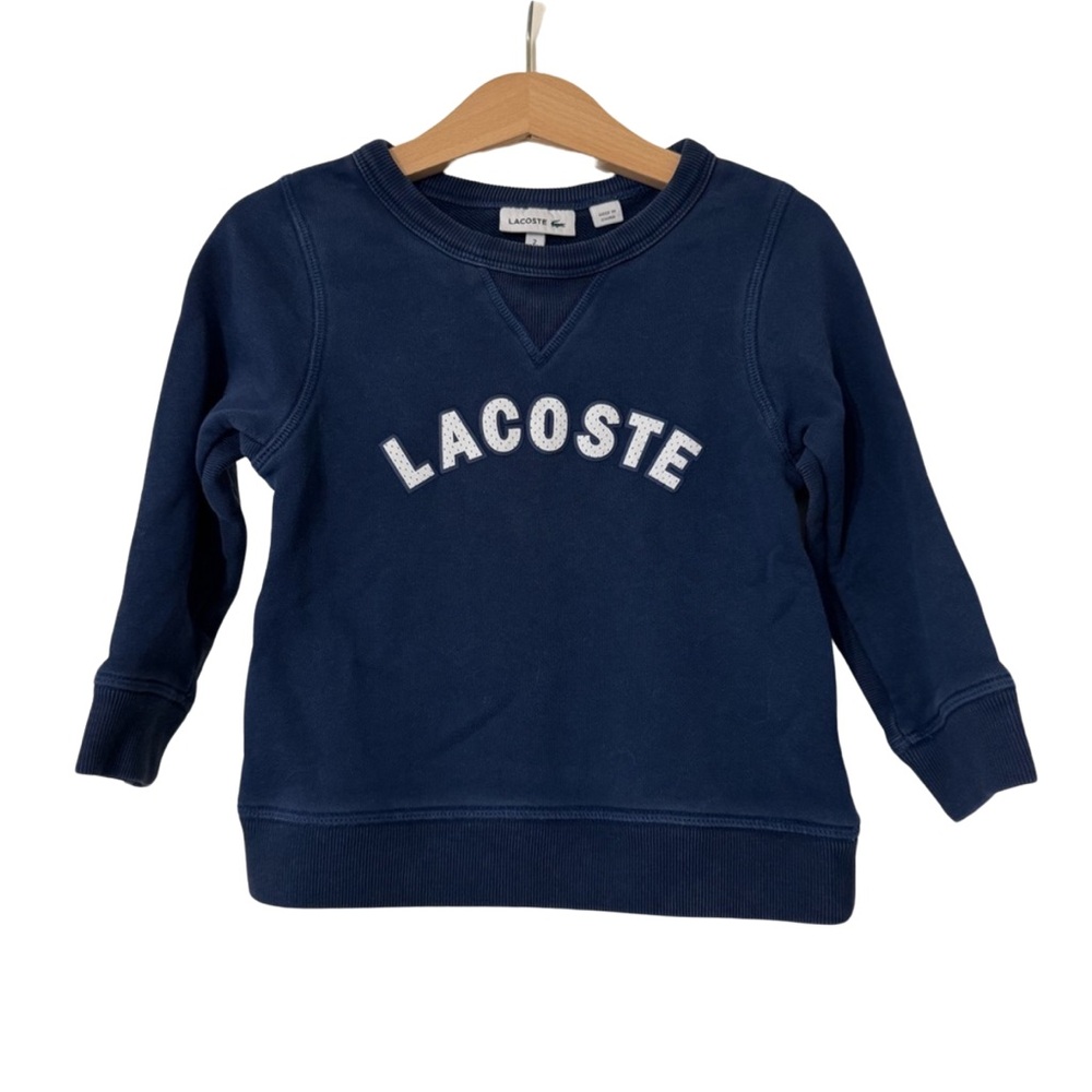 Lacoste Toddler Navy Crew Sweatshirt